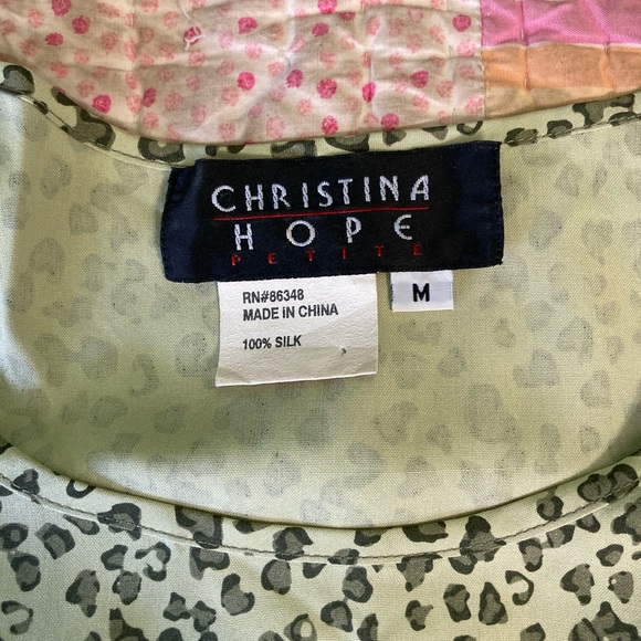 Christina Hope Petite leopard print silk blouse - Picture 7 of 8